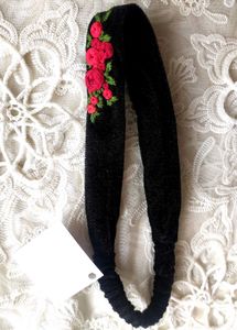 Floral Embroidered Headband
