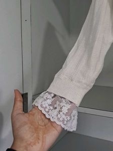 Elegant White Long Sleeve Top