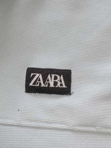 ZAARA White Polo Top