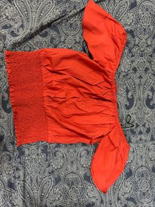 Red Off-the-Shoulder Top