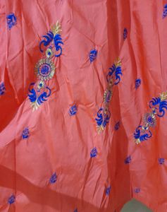Red Frock With Dupatta