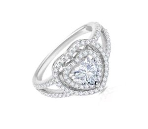 Real 925 Silver Heart Ring