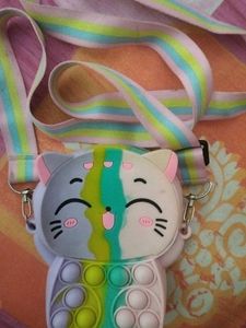 Cute Cat Pop It Purse