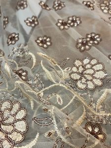 Embroidered Net saree with blouse