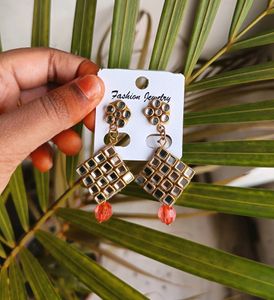 Kundan Dangling Earrings