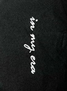 BlackPolo TShirt with White Trim Size:M