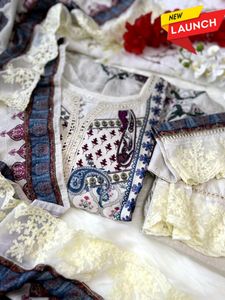 Pure Muslin Pakistani Suit