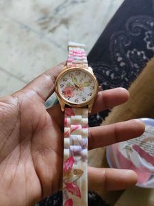 Floral Print Watch