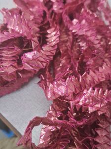 Fuchsia Metallic Trim GOTA PATTI Lace