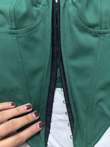 Green Corset Top