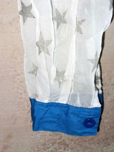 Trendy Ladies Fashion Mesh Shirt Multicolour