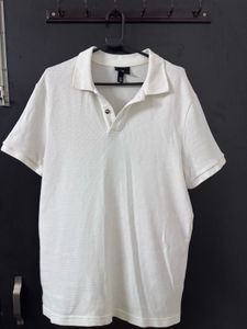 White H&amp;M Polo Shirt
