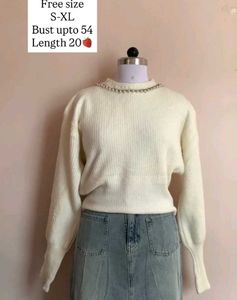 Elegant White Sweater