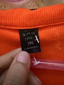 Orange Long Sleeve Top