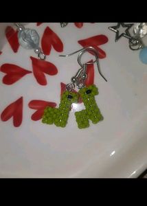 Beaded Dinosaur Earrings