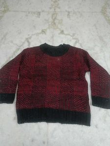 Red & Black Checkered Sweater