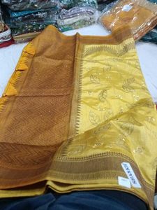 Yellow Leaf Saree