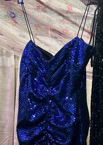 Zara Sparkling Blue Mini Dress