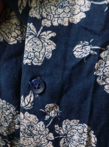 Floral Print Button-Down Shirt