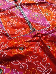 Bandhani Print Short Kurti