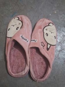 Cute Pink Slippers For Winter