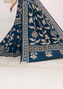 New Kantha Embroidery Saree with blouse piece