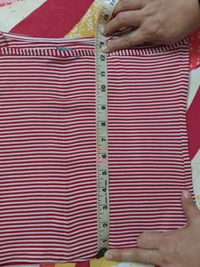 Striped Cami Top, Short Crop Speghetti For Girls
