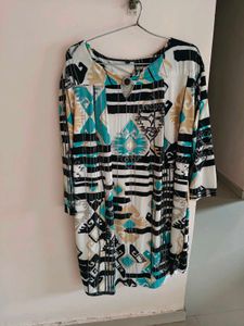 Patterned Dress Double Layer