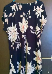 Black Top Floral Print