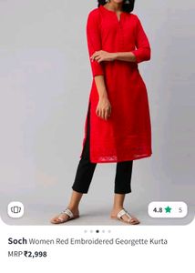 Embroidery Design Kurti