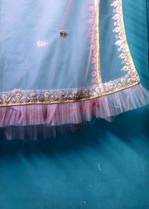 Embroidered Pink Lehenga For Women