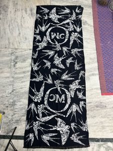 Mc Queen Black &amp; White Scarf