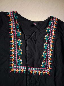 Black Kurti Top