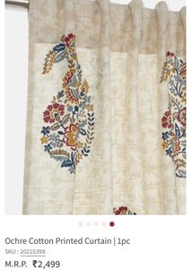 Fabindia Curtains Set Of 6
