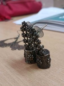 Floral Silver Earrings