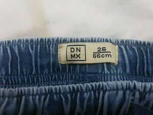 Vintage Wash Denim Cargo Pants