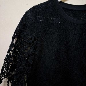 Elegant Black Lace Top