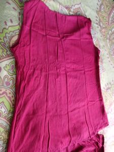 Maroon Rayon Co-ord Set