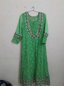 Gorgeous Green Anarkali Kurti