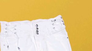 M@98 Size-32 White Skinny Jeans