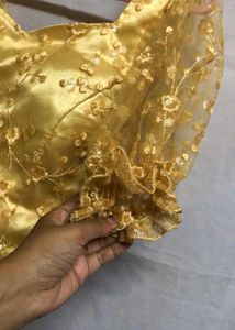 Gold Embroidered Blouse