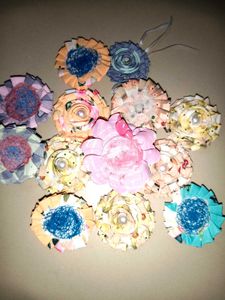 Handmade Fabric Loose Flower 02