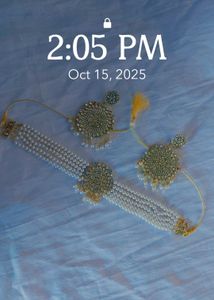 Pearl Kundan Jewelry Set