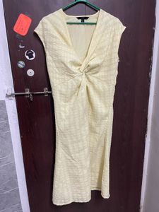 Yellow Twisted Dress