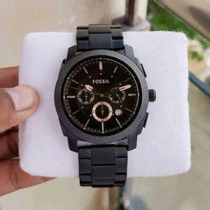 Fossil Men's Black Chronograph Watch