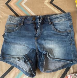 Blue Denim Shorts