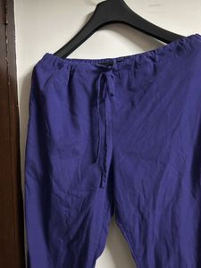 Purple Cotton Leggings