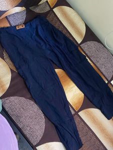 Navy Blue Casual Pants