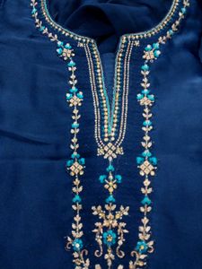 Embroidered Kurta With Plazo