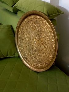 Antique Brass Platter Thaal